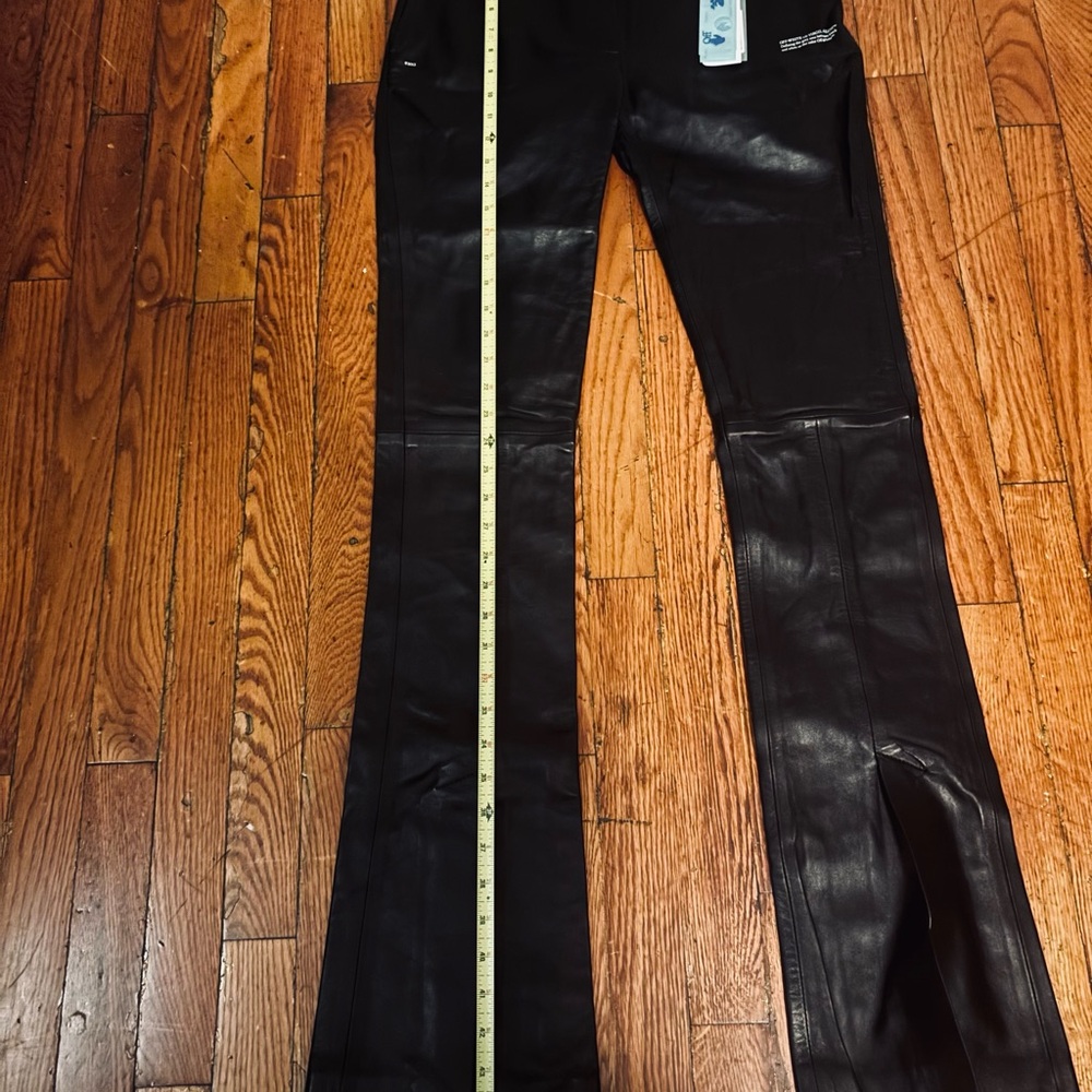 Off-White Black Leather Trousers - Picture 9 of 13